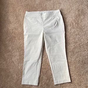 Khaki Petite Crop Pants